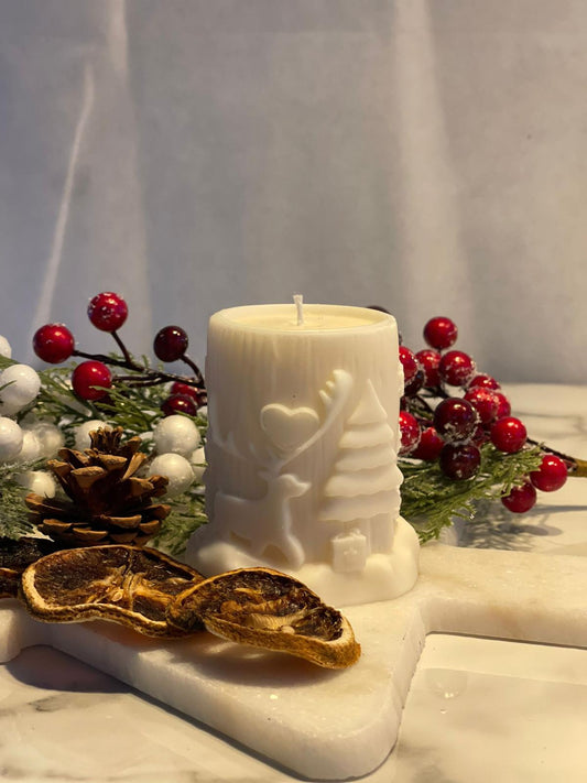 Christmas round candles  by A and G Candles